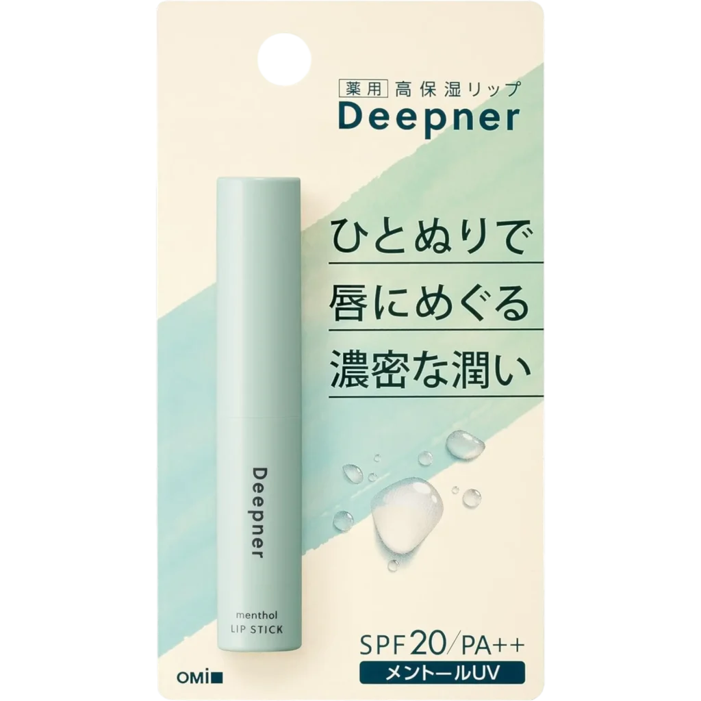 Omi Brotherhood Menturm Deeper Medicated Menthol Lip Stick - SPF20 PA++